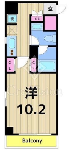 ビアン・プラーセ麻布　402号室　間取り