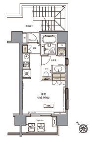ガーデニア赤坂　1203号室　間取り