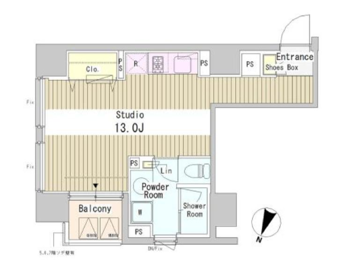 アーバンキューブ九段南　504号室　間取り