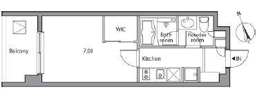 レジディア祐天寺　203号室　間取り