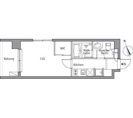 レジディア祐天寺　302号室　間取り