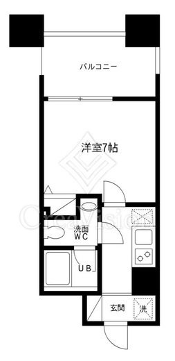 レジディア島津山　501号室　間取り