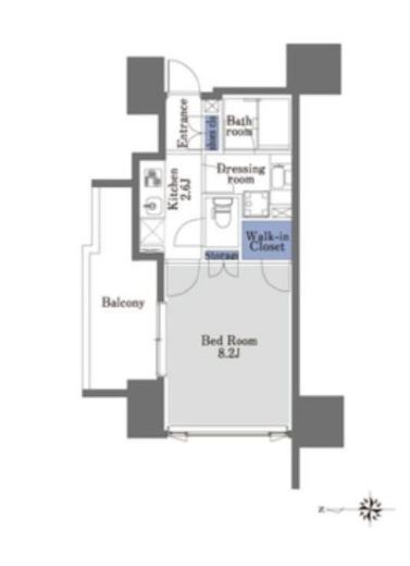 プライムメゾン早稲田　405号室　間取り