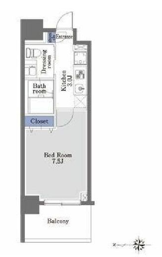 プライムメゾン早稲田　504号室　間取り