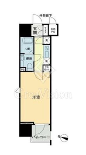 パトリア九段下　1205号室　間取り