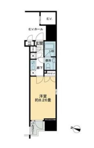 パトリア九段下　701号室　間取り