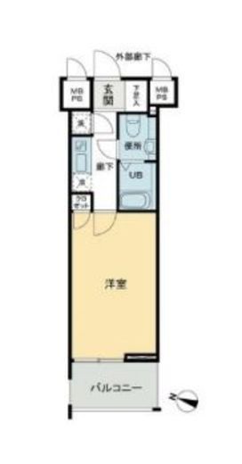 パトリア九段下　904号室　間取り