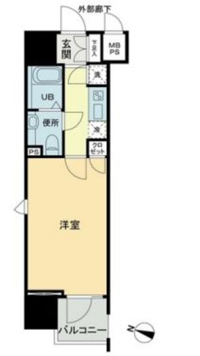 パトリア九段下　905号室　間取り