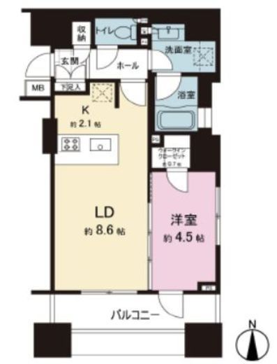 クオリア神南フラッツ　201号室　間取り