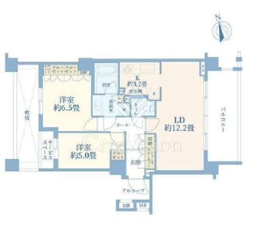 ザ・コートガーデン目黒東山　310号室　間取り