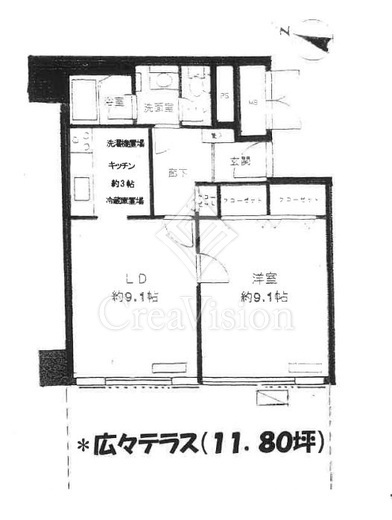チュリス赤坂　106号室　間取り