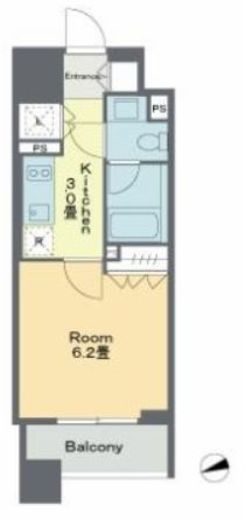 ベルファース戸越スタティオ　606号室　間取り