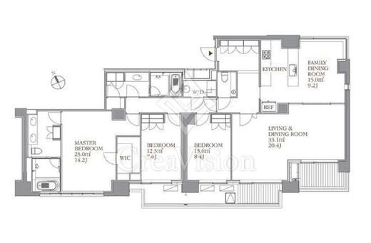 フォレセーヌ霊南坂レジデンス　602号室　間取り