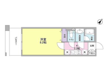 プロスペクト東雲橋　918号室　間取り