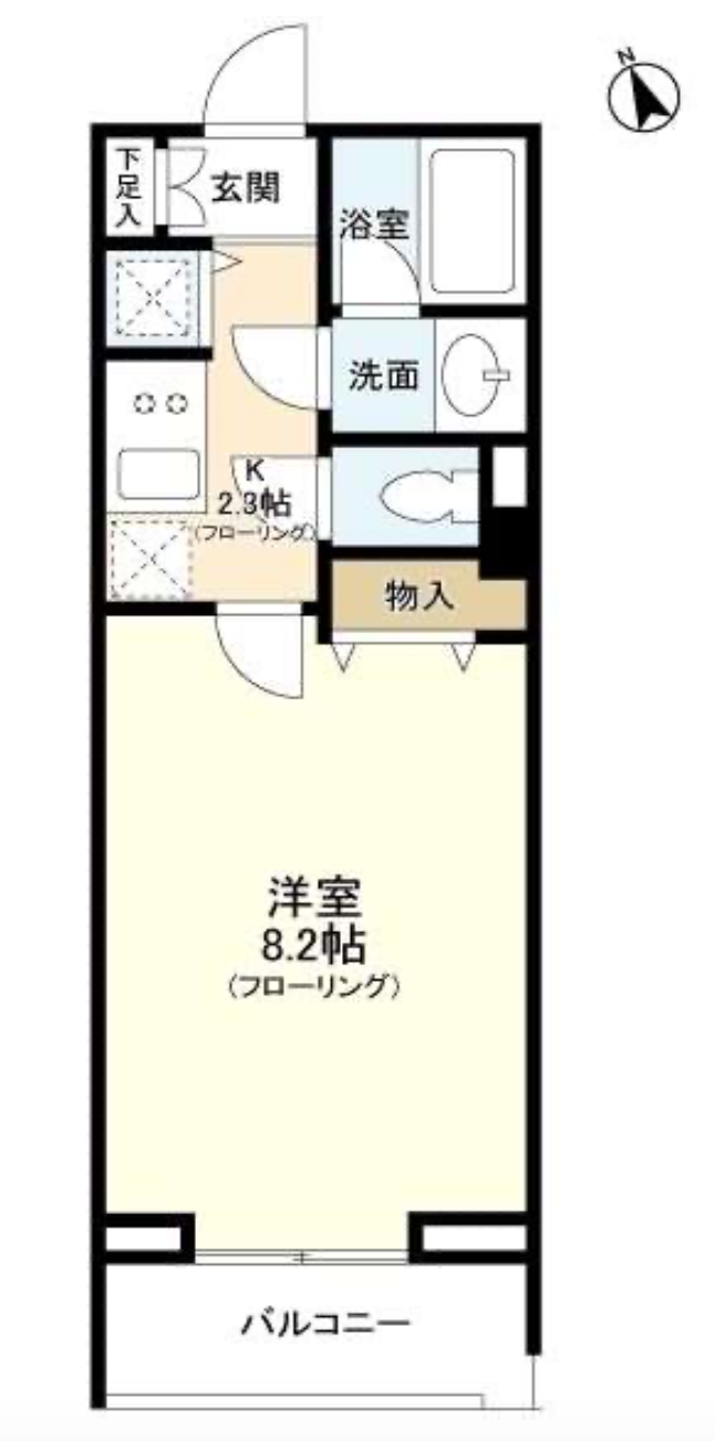 プロスペクト東雲橋　1019号室　間取り