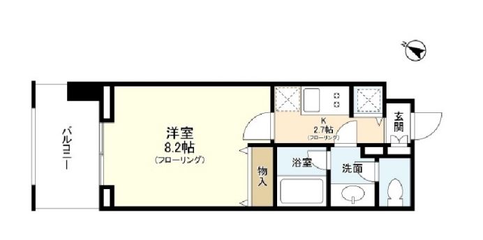 プロスペクト東雲橋　612号室　間取り
