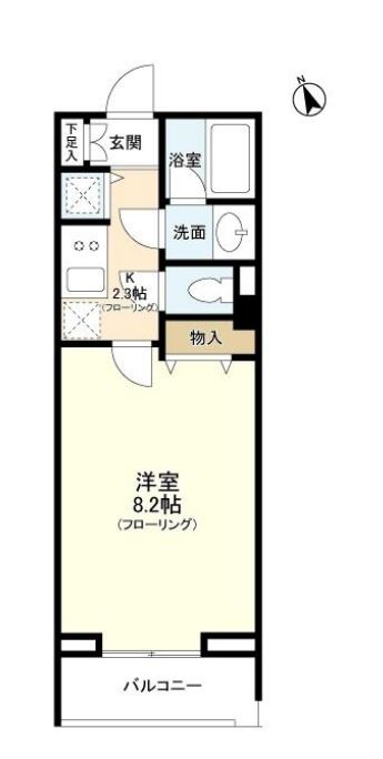 プロスペクト東雲橋　517号室　間取り