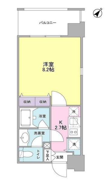 プロスペクト東雲橋　416号室　間取り
