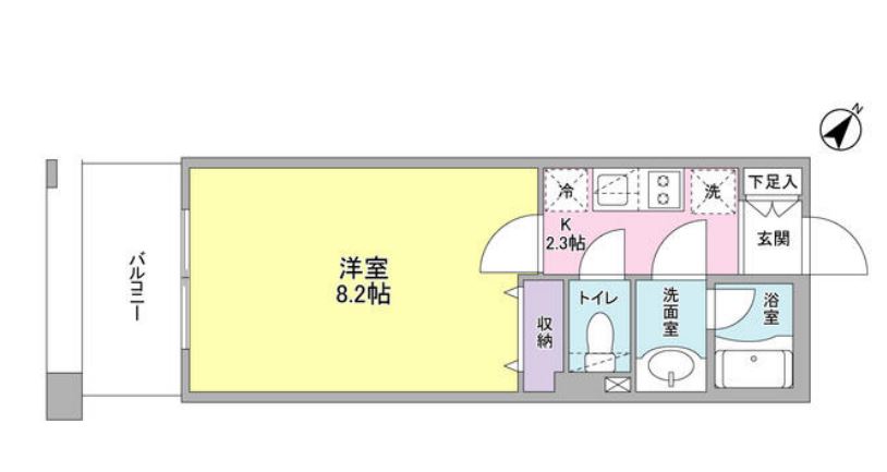 プロスペクト東雲橋　419号室　間取り