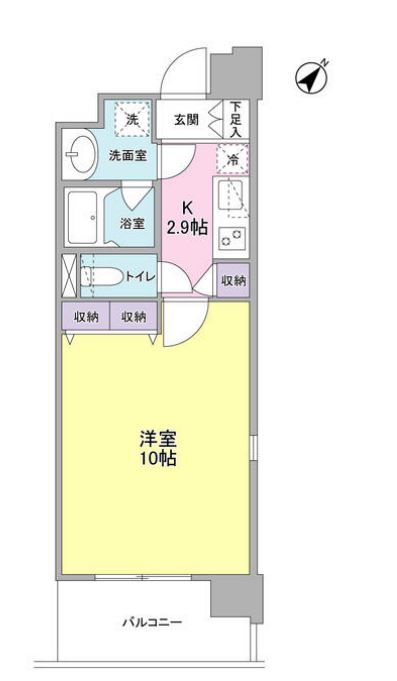 プロスペクト東雲橋　208号室　間取り