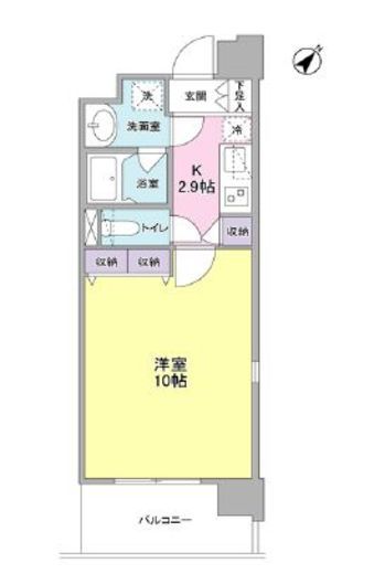 プロスペクト東雲橋　208号室　間取り