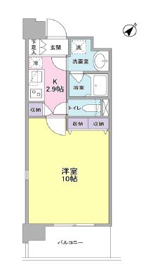 プロスペクト東雲橋　401号室　間取り