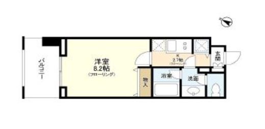 プロスペクト東雲橋　614号室　間取り