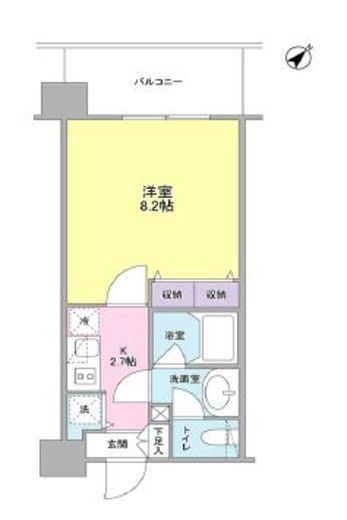 プロスペクト東雲橋　813号室　間取り