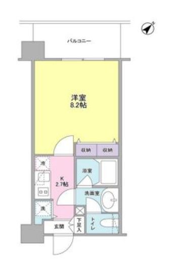 プロスペクト東雲橋　911号室　間取り