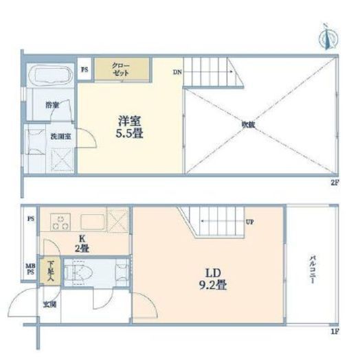 ウェルスクエア碑文谷　305号室　間取り