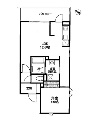 コスモリード目黒学芸大学ウエスト　101号室　間取り