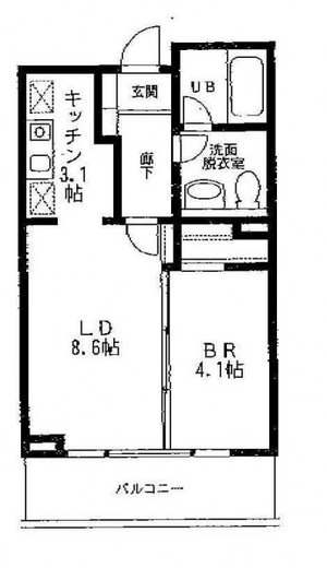 プライムアーバン目黒学芸大学　302号室　間取り
