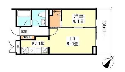 プライムアーバン目黒学芸大学　402号室　間取り