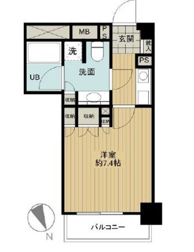 ファミール芝公園グランスイートラ・ヴィル　805号室　間取り