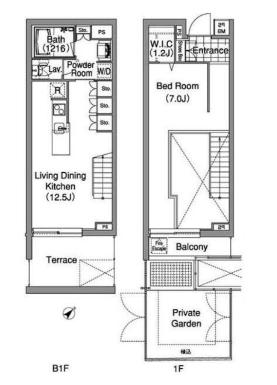 コンフォリア早稲田　109号室　間取り