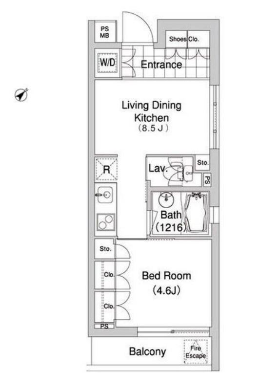 コンフォリア早稲田　310号室　間取り