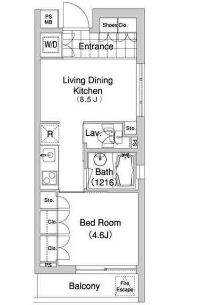 コンフォリア早稲田　310号室　間取り