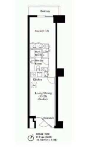 スタイリオ池尻大橋　503号室　間取り
