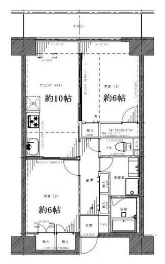レジディア芝浦　1209号室　間取り