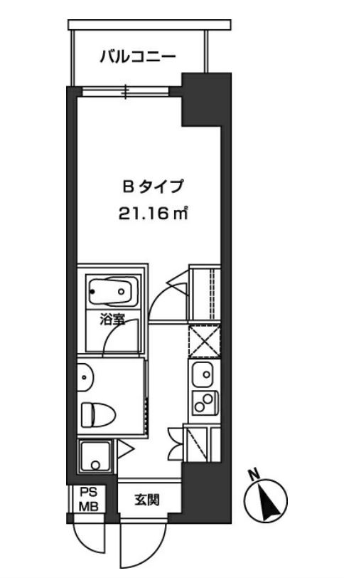 レジディア虎ノ門　704号室　間取り