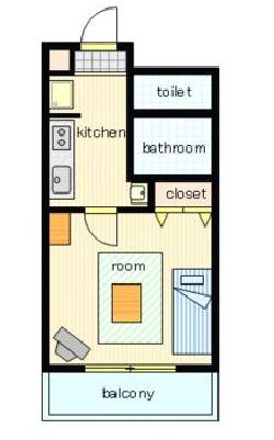 レジディア虎ノ門　704号室　間取り