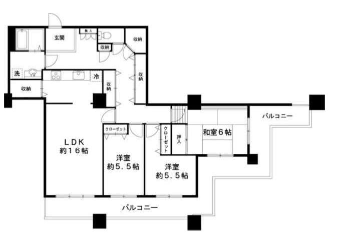 晴海ビュータワー　3908号室　間取り