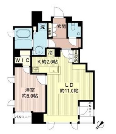 銀座イーストシティタワー　504号室　間取り