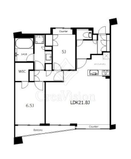 パークホームズ目黒ザレジデンス　10F3号室　間取り
