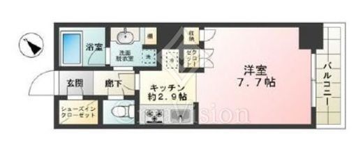 中目黒アリーナ　1004号室　間取り