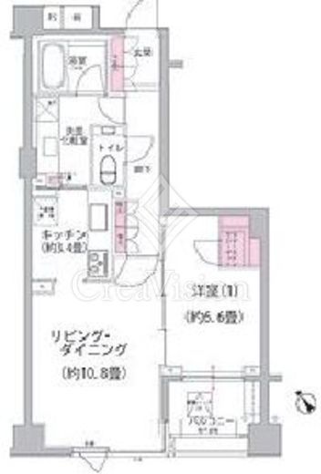 パークハウス目黒東山　503号室　間取り