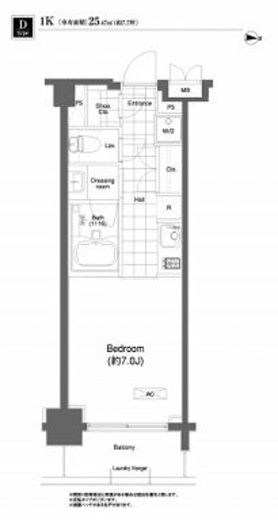 プライムアーバン目黒大橋ヒルズ　210号室　間取り