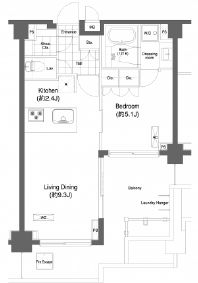 プライムアーバン目黒大橋ヒルズ　610号室　間取り