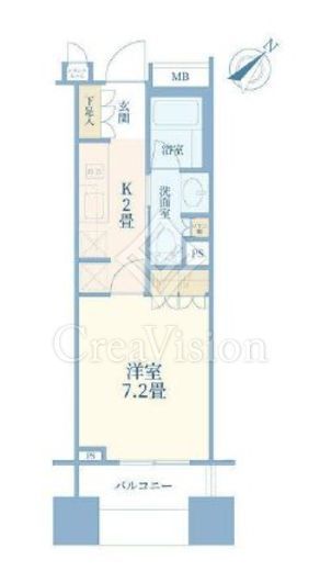 Ｂｒｉｌｌｉａ銀座ｉｄ　11F1号室　間取り