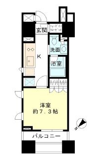 ブリリア銀座id　510号室　間取り